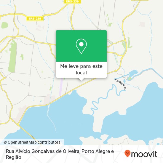 Rua Alvício Gonçalves de Oliveira mapa