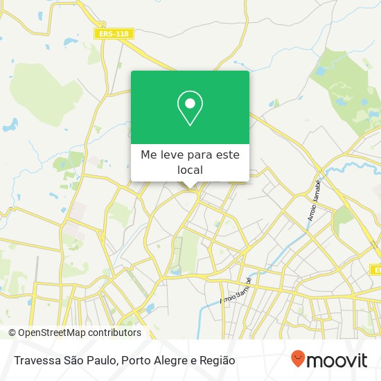 Travessa São Paulo mapa