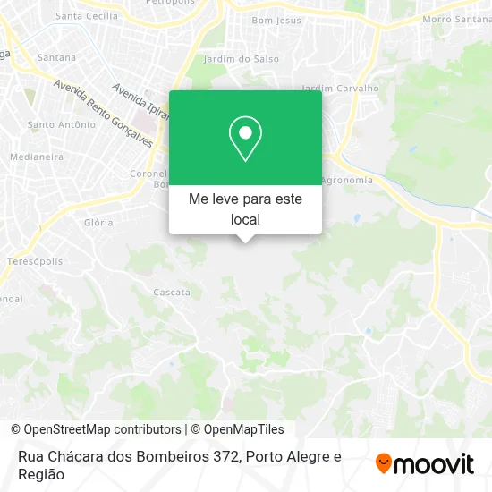 Rua Chácara dos Bombeiros 372 mapa