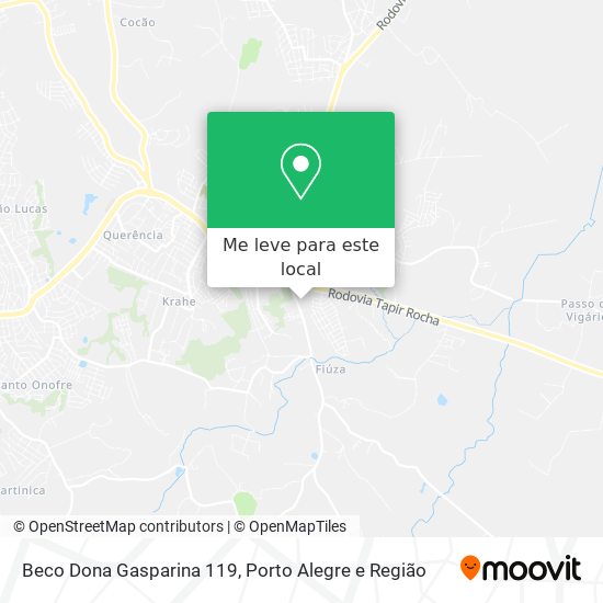 Beco Dona Gasparina 119 mapa
