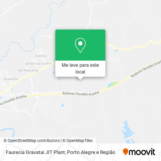 Faurecia Gravataí JIT Plant mapa