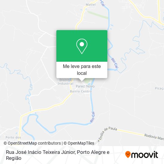 Rua José Inácio Teixeira Júnior mapa