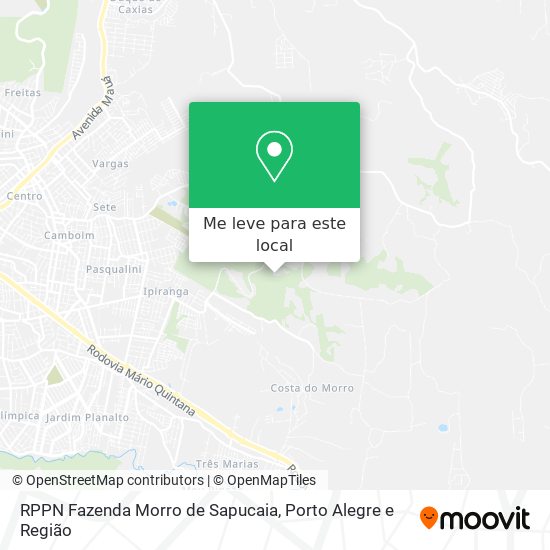 RPPN Fazenda Morro de Sapucaia mapa