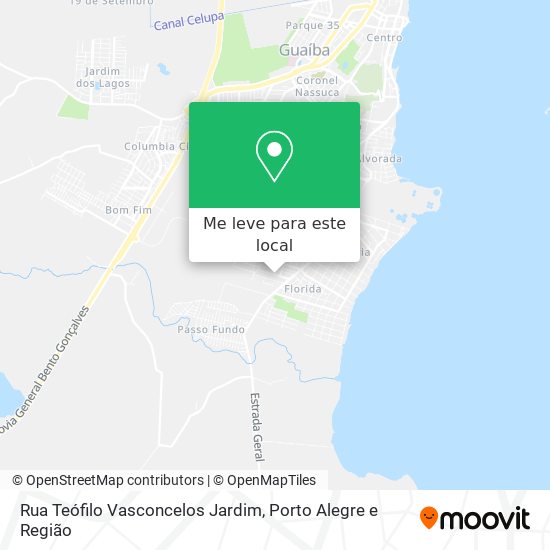 Rua Teófilo Vasconcelos Jardim mapa