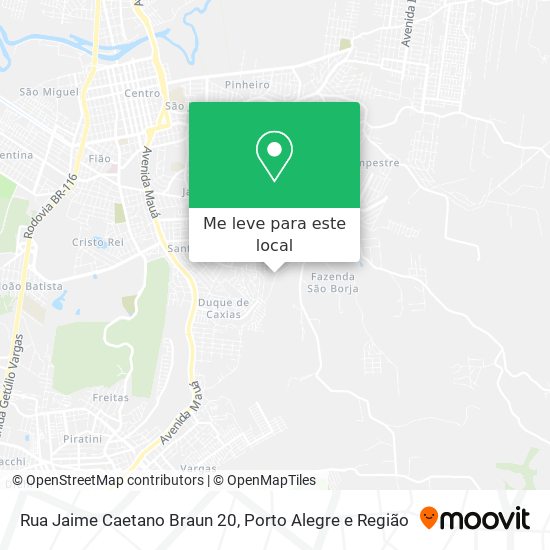 Rua Jaime Caetano Braun 20 mapa
