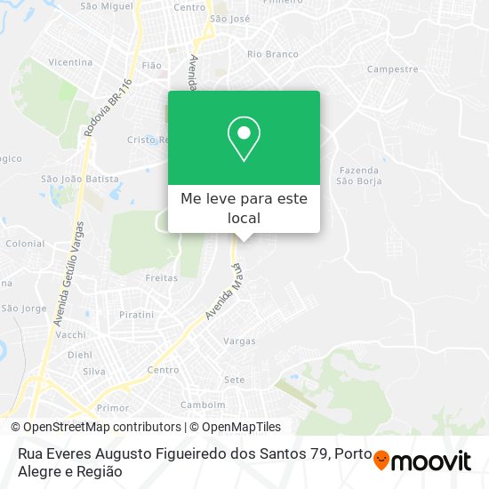 Rua Everes Augusto Figueiredo dos Santos 79 mapa