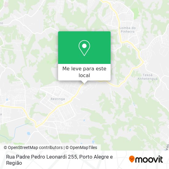 Rua Padre Pedro Leonardi 255 mapa