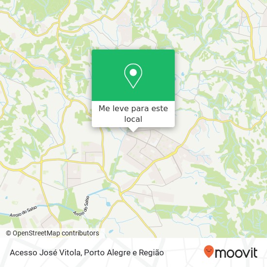 Acesso José Vitola mapa