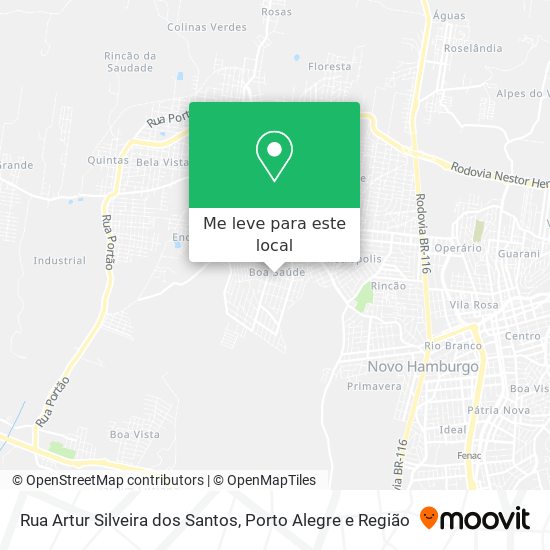 Rua Artur Silveira dos Santos mapa