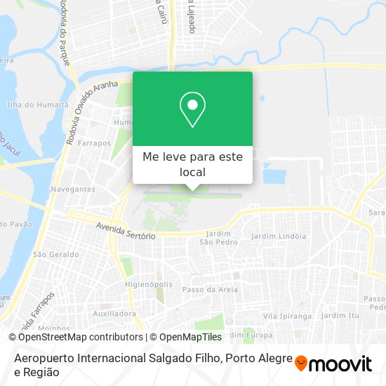Aeropuerto Internacional Salgado Filho mapa
