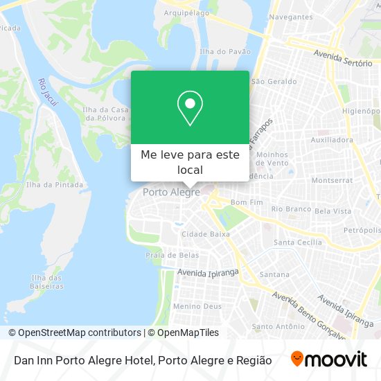 Dan Inn Porto Alegre Hotel mapa