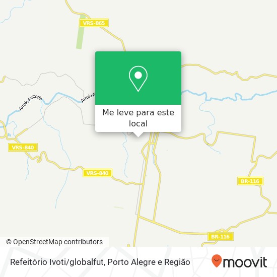 Refeitório Ivoti/globalfut mapa