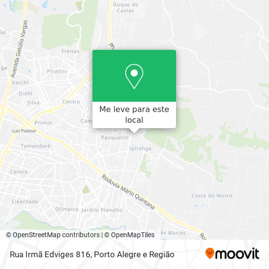 Rua Irmã Edviges 816 mapa