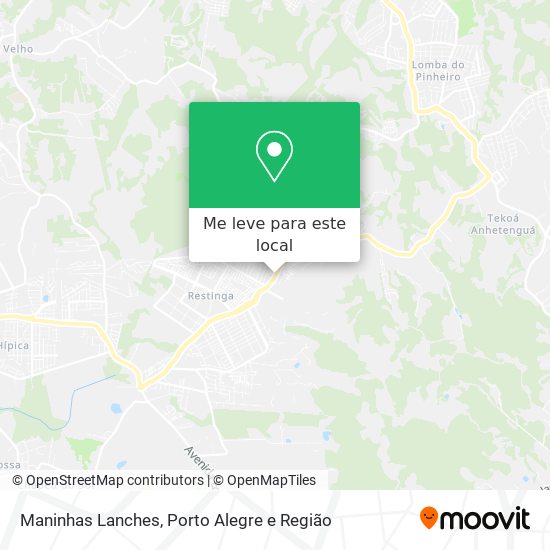Maninhas Lanches mapa