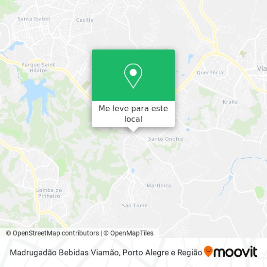 Madrugadão Bebidas Viamão mapa