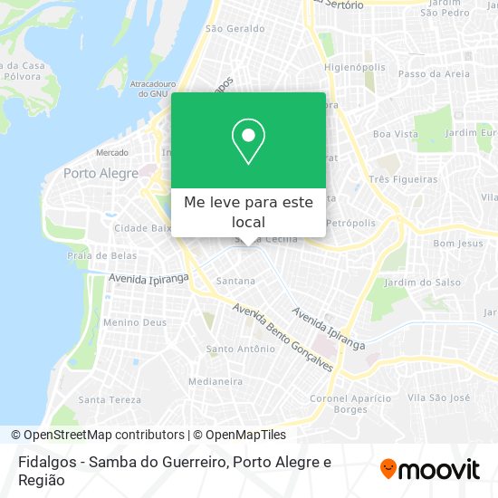 Fidalgos - Samba do Guerreiro mapa