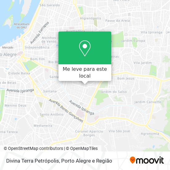Divina Terra Petrópolis mapa