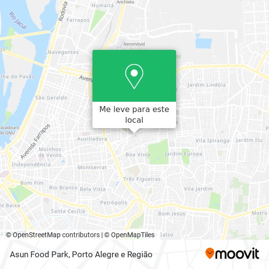 Asun Food Park mapa