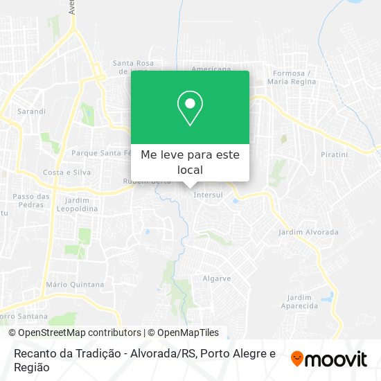 Recanto da Tradição - Alvorada / RS mapa