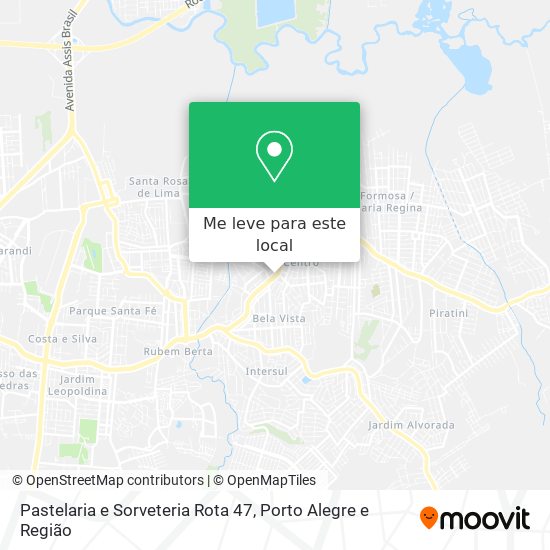 Pastelaria e Sorveteria Rota 47 mapa