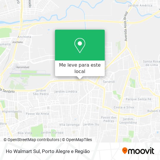 Ho Walmart Sul mapa