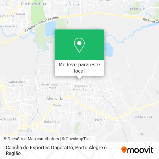 Cancha de Esportes Ongaratto mapa