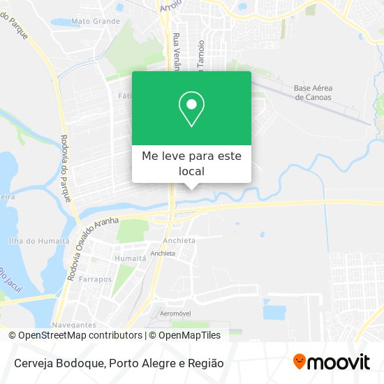 Cerveja Bodoque mapa
