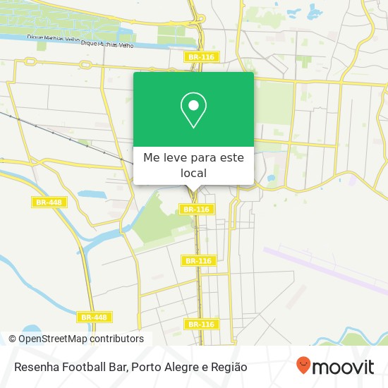 Resenha Football Bar mapa