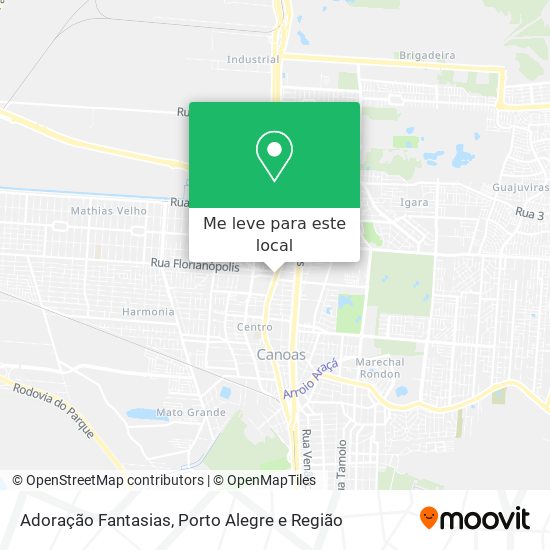 Adoração Fantasias mapa