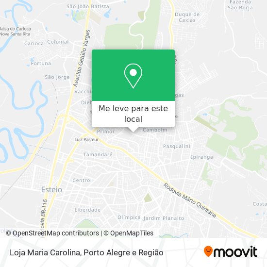 Loja Maria Carolina mapa