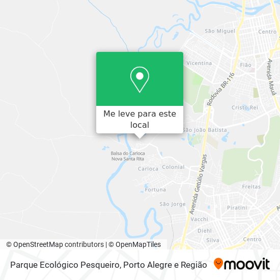 Parque Ecológico Pesqueiro mapa