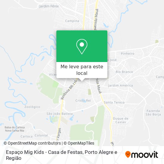 Espaço Mig Kids - Casa de Festas mapa