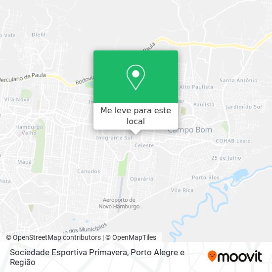 Sociedade Esportiva Primavera mapa