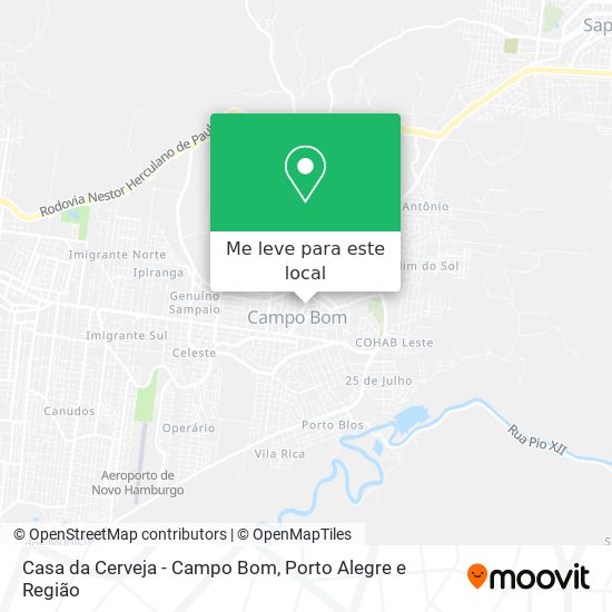 Casa da Cerveja - Campo Bom mapa
