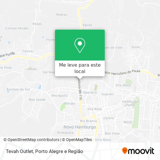 Tevah Outlet mapa