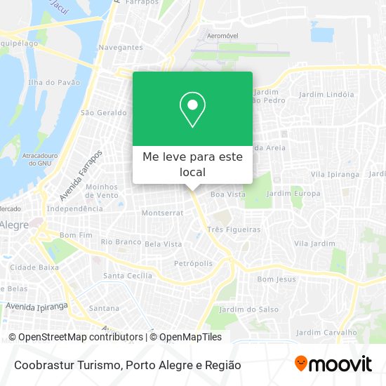 Coobrastur Turismo mapa