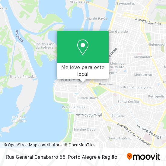 Rua General Canabarro 65 mapa