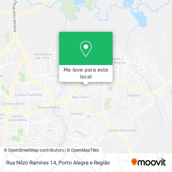 Rua Nilzo Ramires 14 mapa