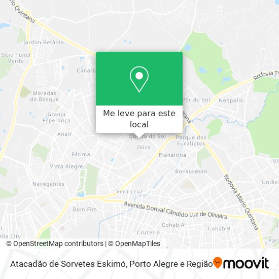 Atacadão de Sorvetes Eskimó mapa