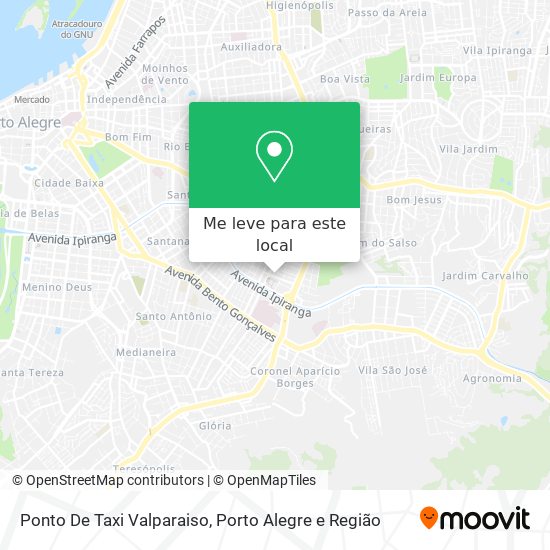 Ponto De Taxi Valparaiso mapa
