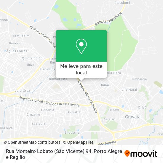 Rua Monteiro Lobato (São Vicente) 94 mapa