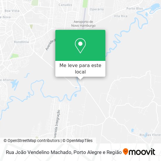 Rua João Vendelino Machado mapa