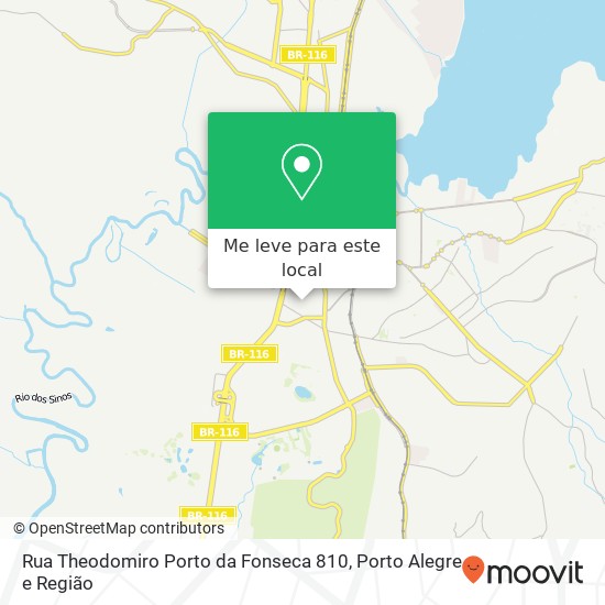 Rua Theodomiro Porto da Fonseca 810 mapa
