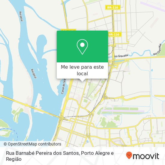 Rua Barnabé Pereira dos Santos mapa