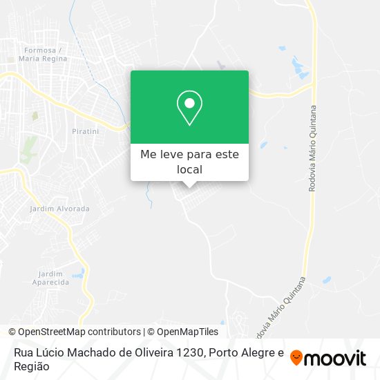 Rua Lúcio Machado de Oliveira 1230 mapa