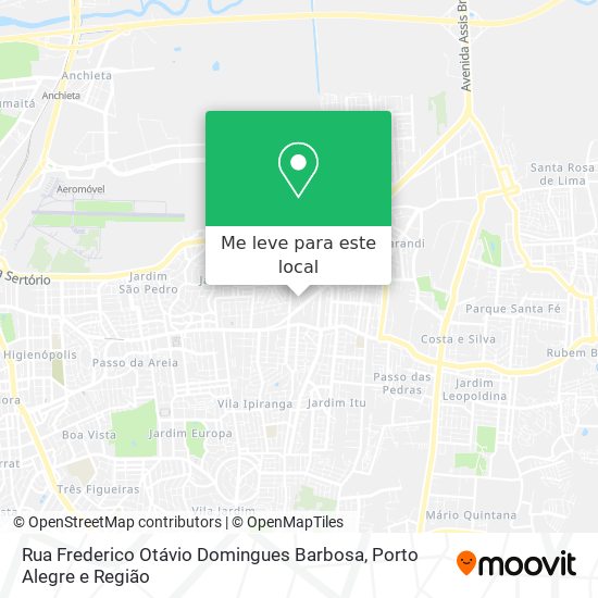 Rua Frederico Otávio Domingues Barbosa mapa