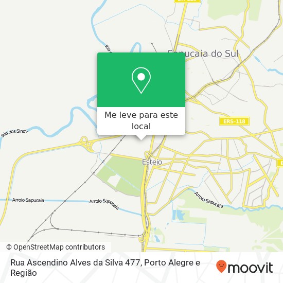 Rua Ascendino Alves da Silva 477 mapa
