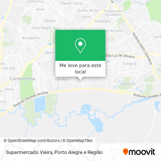 Supermercado Vieira mapa