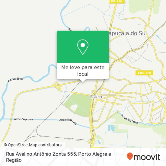 Rua Avelino Antônio Zonta 555 mapa