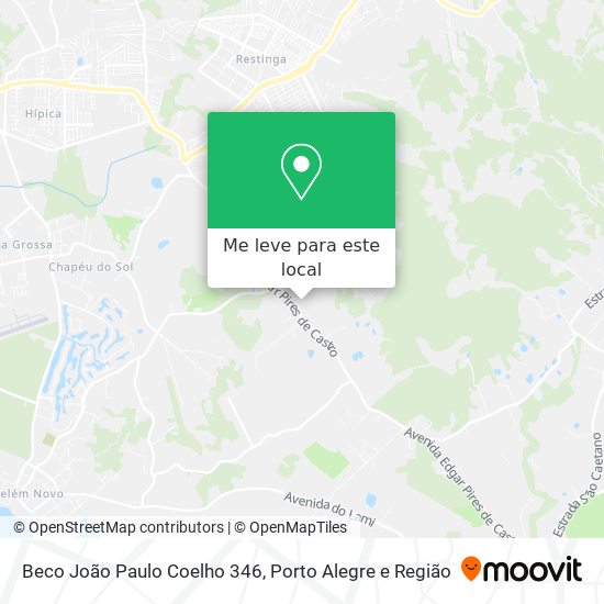 Beco João Paulo Coelho 346 mapa